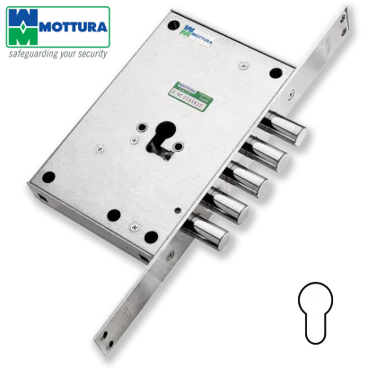 MOTTURA 85.782, zamek jednopunktowy na wkładkę (bez funkcji klamki)
