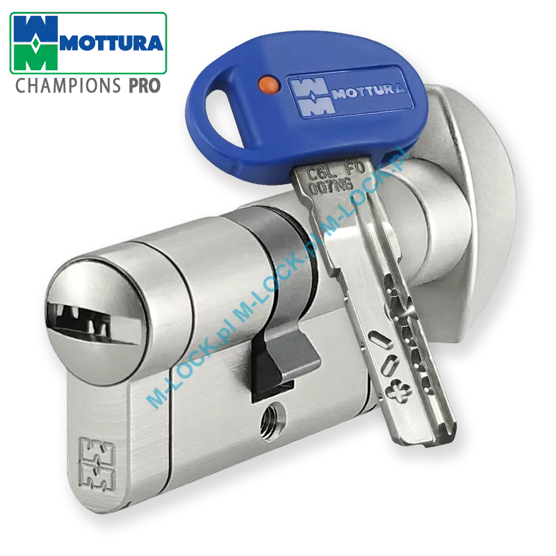 MOTTURA Champions PRO 31/31G1NN (62 mm), wkładka patentowa z pokrętłem