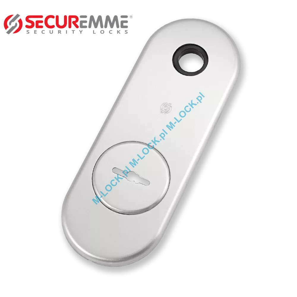 SECUREMME 0885-AA, szyld długi na klucz piórowy (85 mm), chrom matowy