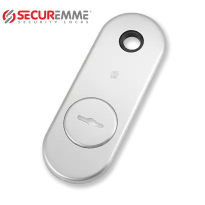 SECUREMME 0885-AA, szyld długi na klucz piórowy (85 mm), chrom matowy