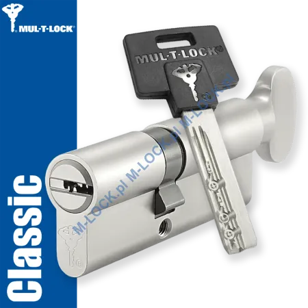 MUL-T-LOCK Classic 35/45G1NN (80 mm), wkładka patentowa z pokrętłem