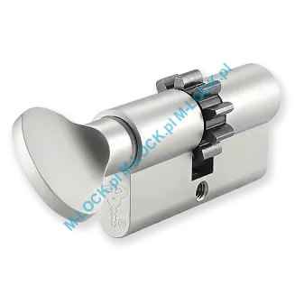 MUL-T-LOCK 7X7 30/30G1ZN (60 mm), wkładka patentowa z gałką - 3