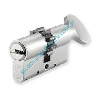 MUL-T-LOCK 7X7 30/30G1ZN (60 mm), wkładka patentowa z gałką - 3