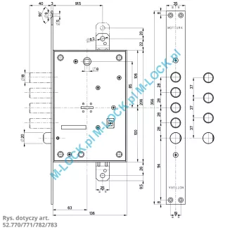 MOTTURA 52.771 zamek centralny-rozporowy - 3