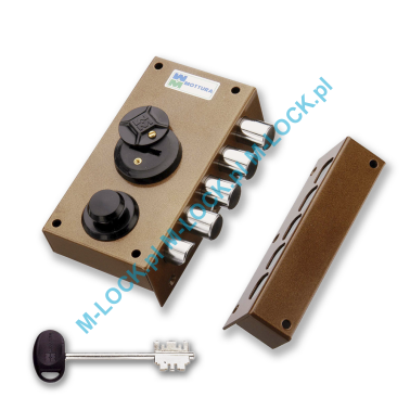 MOTTURA 20.517 zamek na klucz dwupiórowy z zatrzaskiem