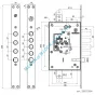 SECUREMME 2503.28N zamek centralny-rozporowy (z modułem kluczowym) - 2