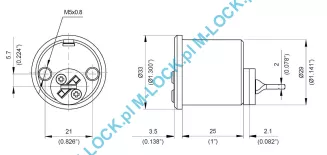 CAM 7 RIM/N, cylinder zamka nawierzchniowego - 2