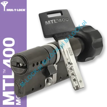 MUL-T-LOCK MTL 400 Modular / Classic PRO 31/40G3NB (71 mm), wkładka patentowa z pokrętłem - black nickel