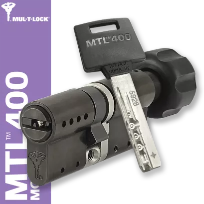 MUL-T-LOCK MTL 400 Modular / Classic PRO 31/40G3NB (71 mm), wkładka patentowa z pokrętłem - black nickel