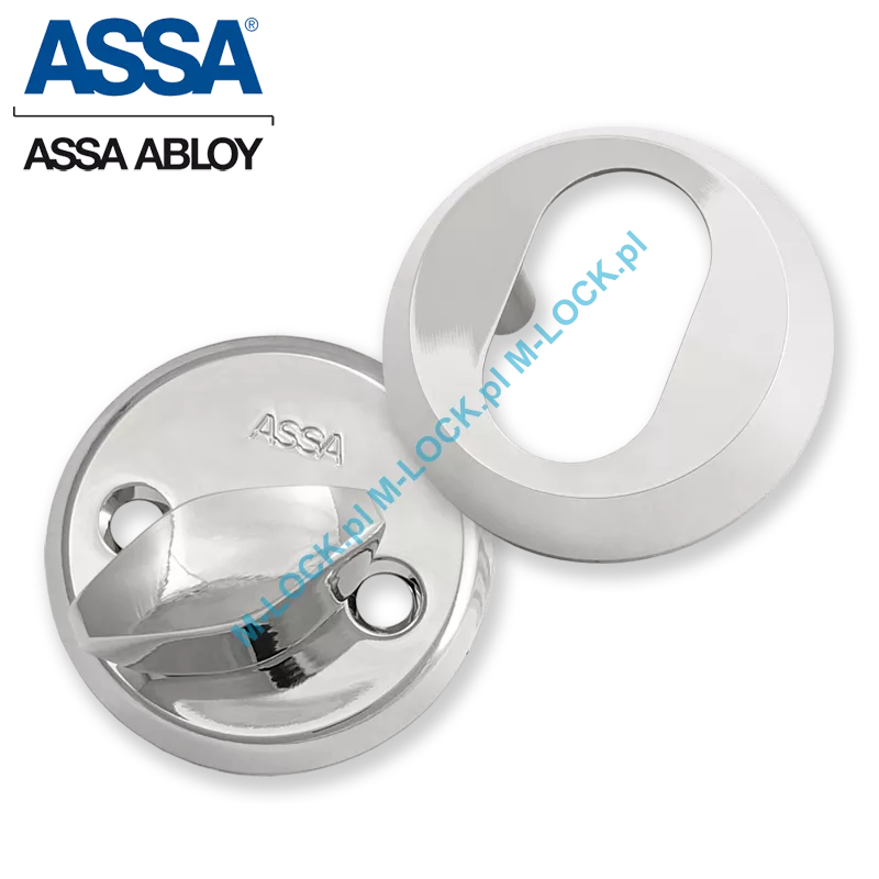 ASSA 256-11CR, komplet szyldów 11 mm (chrom błyszczący)