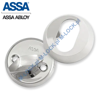 ASSA 256-11CR, komplet szyldów 11 mm (chrom błyszczący)