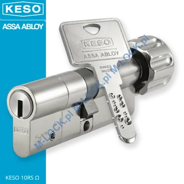 KESO 10RS Omega 45/45G1NN (90 mm), wkładka patentowa z gałką