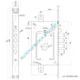 CR Serrature 2650PE.28N/85 zamek centralny-rozporowy - 2