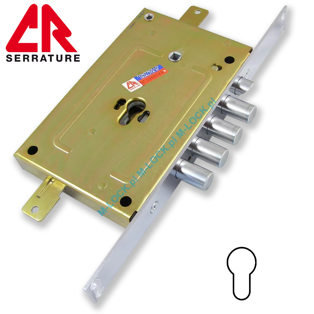 CR Serrature 2650PE.28N/85 zamek centralny-rozporowy