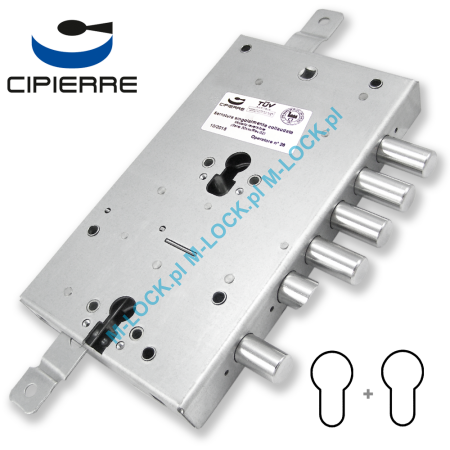 CIPIERRE 702.28N-1 zamek centralny-rozporowy do drzwi DIERRE