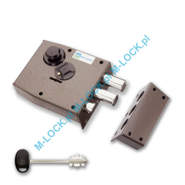 MOTTURA 20.511 zamek na klucz dwupiórowy z zatrzaskiem