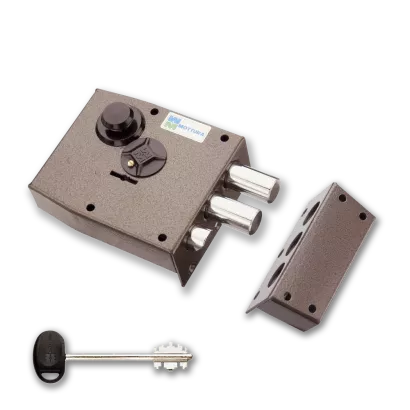 MOTTURA 20.511 zamek na klucz dwupiórowy z zatrzaskiem