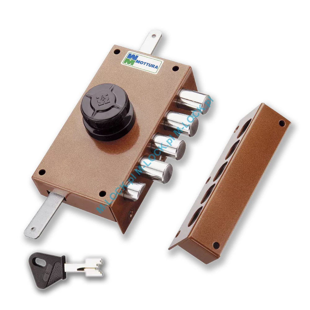 MOTTURA 30.437 zamek rozporowy na klucz typu POMPA z zatrzaskiem