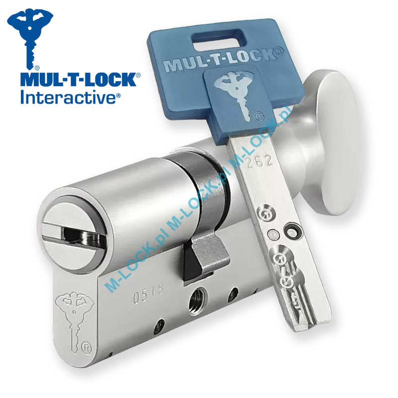 MUL-T-LOCK Interactive 31/31G1NN (62 mm), wkładka patentowa z pokrętłem