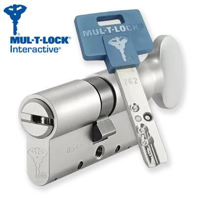 MUL-T-LOCK Interactive 31/31G1NN (62 mm), wkładka patentowa z pokrętłem