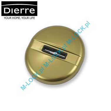 Dierre GIUGIARO, rozeta na klucz dwupiórowy, (brąz anodowany)