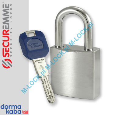 SECUREMME 7550XCS / DormaKaba EXPERT PLUS, kłódka hartowana