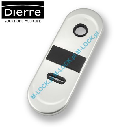 Dierre NEW CRETA, szyld wewnętrzny na klucz dwupiórowy, (chrom matowy)