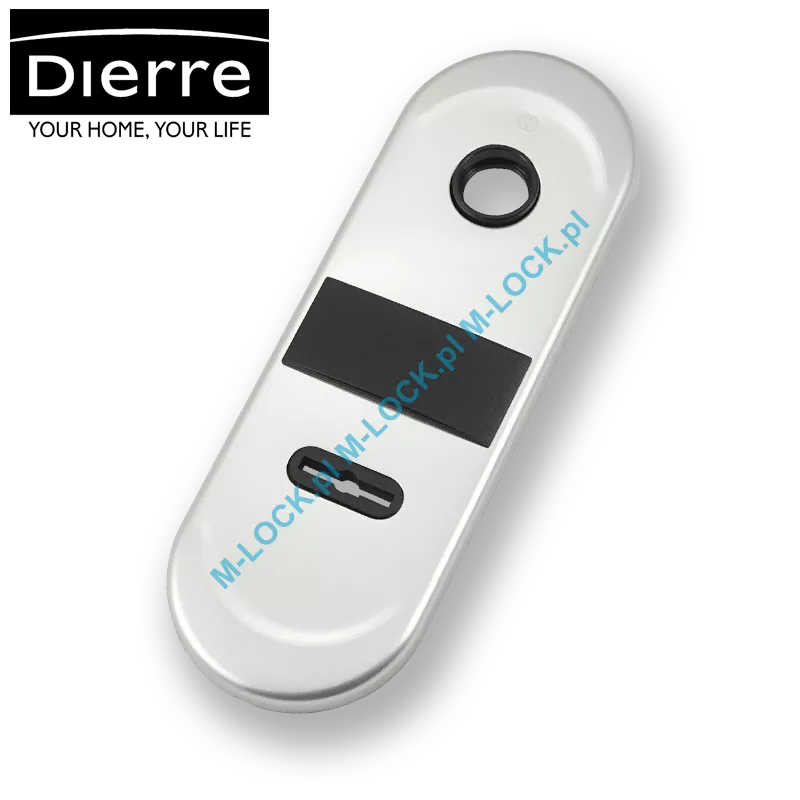 Dierre NEW CRETA, szyld wewnętrzny na klucz dwupiórowy, (chrom matowy)