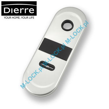 Dierre NEW CRETA, szyld wewnętrzny na klucz dwupiórowy, (chrom matowy)