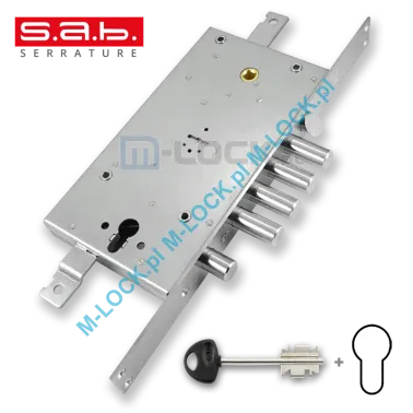 S.A.B. 1612.28N  zamek centralny-rozporowy, dwusystemowy