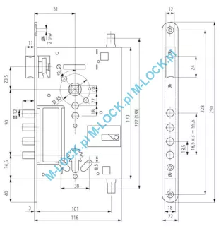 STARK-2A, zamek do drzwi LA PORTE - 4