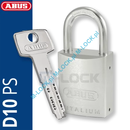 ABUS-86TI-45 TITALIUM / kłódka z wkładką ABUS D10PS