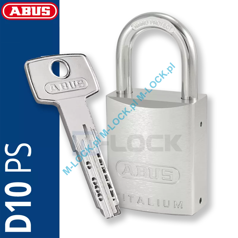 ABUS-86TI-45 TITALIUM / kłódka z wkładką ABUS D10PS