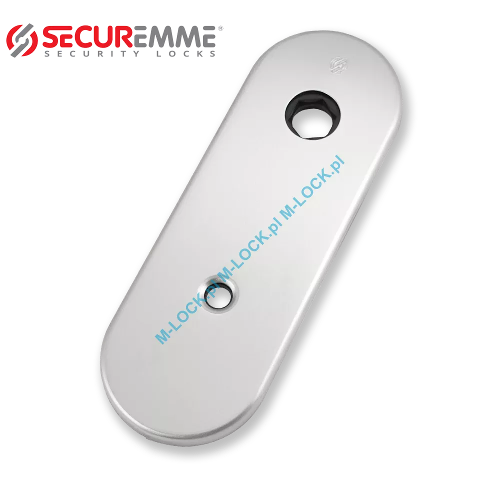 SECUREMME 0785-AA, szyld na wkładkę z pokrętłem UNI (85 mm), chrom matowy