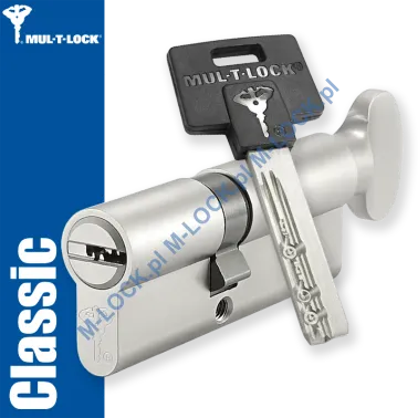 MUL-T-LOCK Classic 35/50G1NN (85 mm), wkładka patentowa z pokrętłem (wzmocniona)