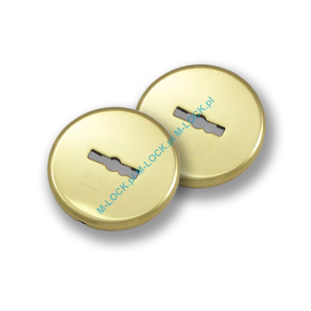 Rozetki kluczowe do zamków S.A.B. serii 15xx, 16xx, mosiądz