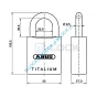 ABUS-86TI-55 TITALIUM / kłódka bez wkładki - 6