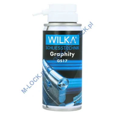 WILKA Graphity GS17, profesjonalny spray do konserwacji zamków i cylindrów (100 ml)