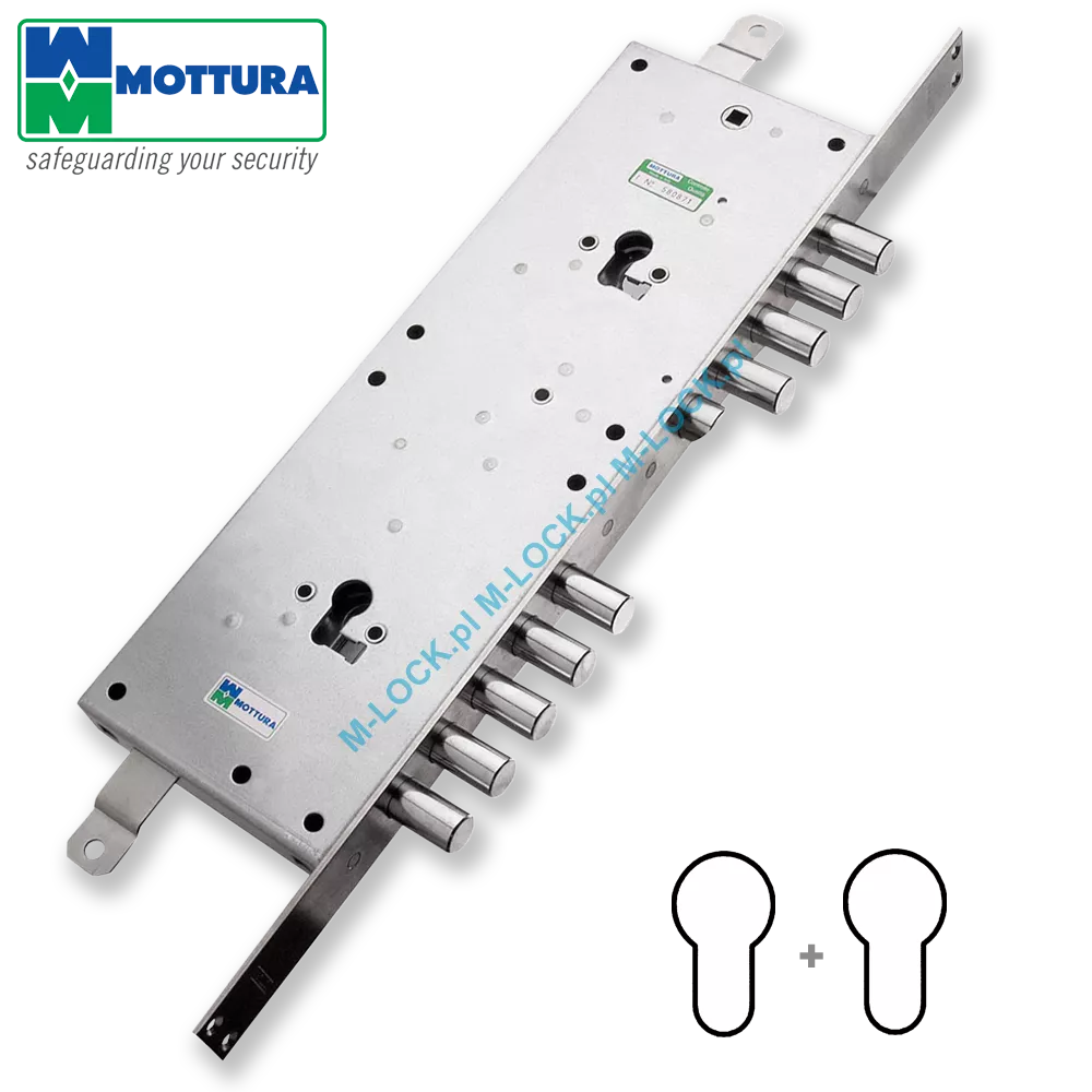 MOTTURA 85.774 zamek centralny-rozporowy, dwukluczowy (zależny)