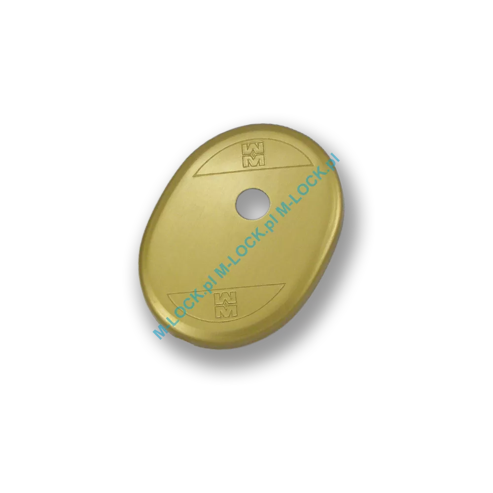 Szyld MOTTURA 95.322AB, stary mosiądz