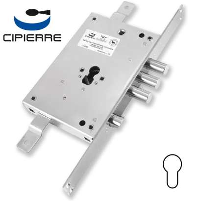 CIPIERRE 501.28N.3 zamek centralny-rozporowy na wkładkę (pod elektrozaczep)