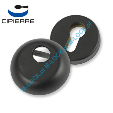 CIPIERRE 360-B, rozeta antywłamaniowa (kolor czarny)
