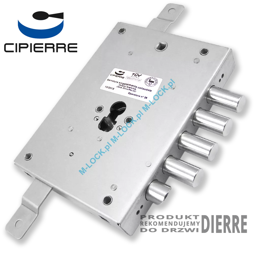 CIPIERRE 701.28N, zamek do drzwi DIERRE ASSO 5