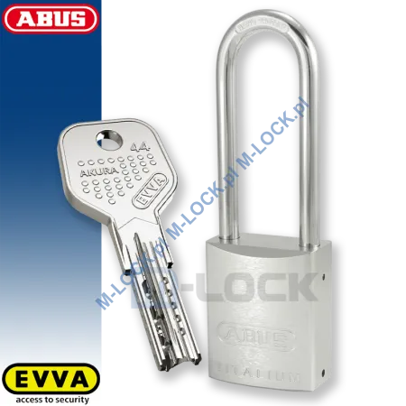 ABUS-86TI-45/HB80 TITALIUM / kłódka z wkładką EVVA AKURA 44