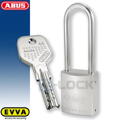 ABUS-86TI-45/HB80 TITALIUM / kłódka z wkładką EVVA AKURA 44