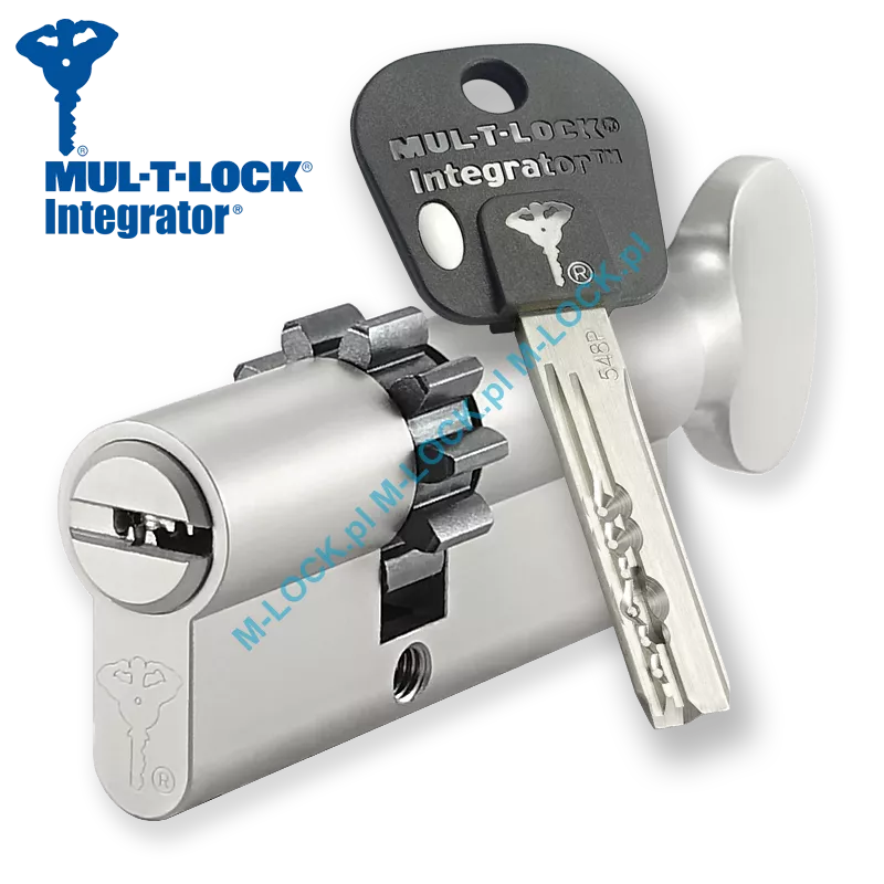 MUL-T-LOCK Integrator 31/40G1ZN (71 mm), wkładka patentowa z pokrętłem
