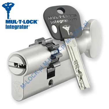 MUL-T-LOCK Integrator 31/40G1ZN (71 mm), wkładka patentowa z pokrętłem