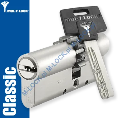 MUL-T-LOCK Classic 33/43ZN (76 mm), wkładka patentowa do drzwi WITEX Super-Lock (wzmocniona)