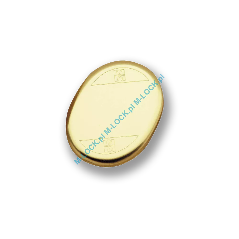 Szyld ślepy MOTTURA 95.246OLV, mosiądz błyszczący