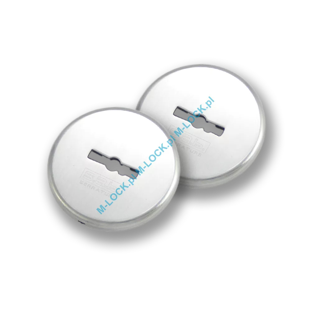 Rozetki kluczowe do zamków S.A.B. serii 15xx, 16xx, chrom